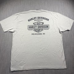 Harley-Davidson Shirt Mens 2XL Gray Museum Milwaukee WI Motorcycle Biker Tee