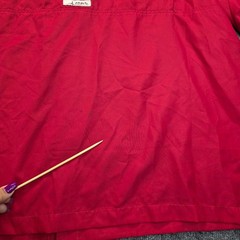 Habit Mens Fishing Shirt 2XL Red Short Sleeve Outdoor Campcore UPF 40+ Hike Gorp