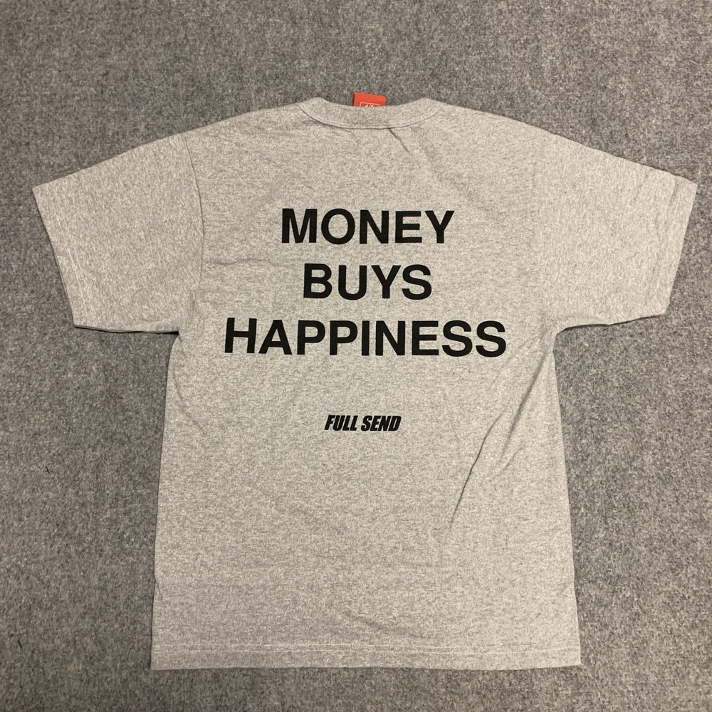 Nelk Boys FULL SEND Money Buys Happiness Shirt Size S RARE Collab Limited Run