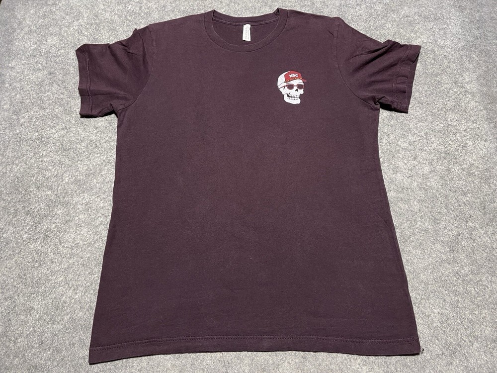 NSC National Shooting Complex til the day I die Burgundy Red Shirt Large Texas