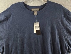 The Men’s Store at Bloomingdale’s Cashmere Blend Sweater Tee XXL True Navy S/S
