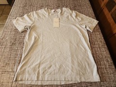 NWT $59 Kenneth Cole Pale Blue Super Soft Short Sleeve Shirt Men’s Large
