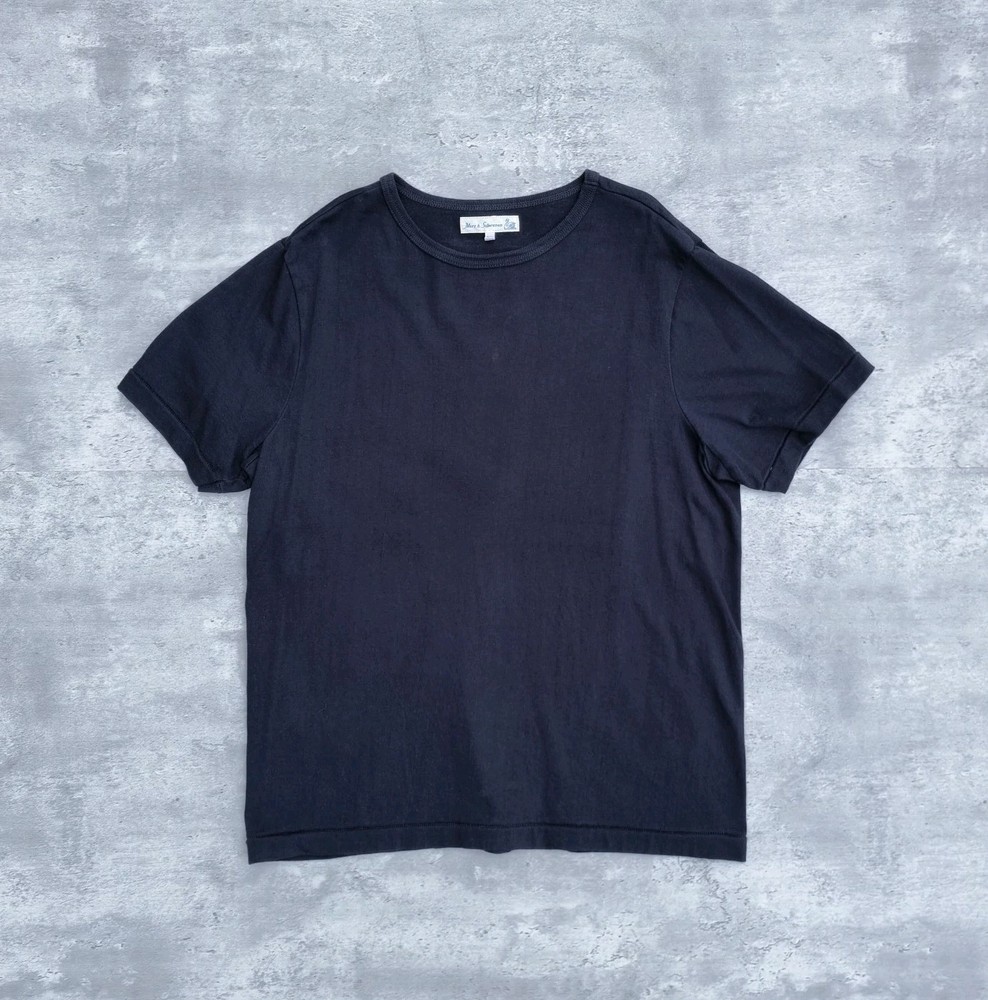 Merz b. Schwanen 215 Loopwheeled Classic Fit T-Shirt Men’s 7/XL Navy Black