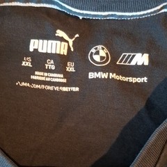 PUMA BMW Motorsport Men’s 2XL Black Graphic Logo Short Sleeve Crew Neck Tee