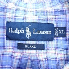 Ralph Lauren BLAKE Check Shirt Men’s XXL Light Used For 14Y+ Japan