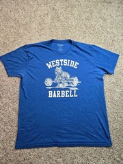 Westside Barbell T Shirt 2XL Mens Blue Short Sleeve Gym Graphic Powerlifting