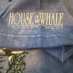 NWT Local Color Art Clothes Adult L Hand Dyed Single Stitch T-Shirt Whales Maui