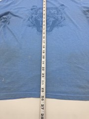 Reebok T-Shirt Men Medium Blue Logo Cotton Polyester Tee.#40832