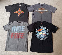 Harley Davidson Motorcycles Graphic Biker T-Shirts Bulk Lot of 8 – Size Medium