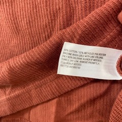 Goodfellow & Co Men’s Red Textured Long Sleeve Shirt Size Medium