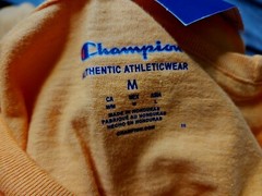 Champion Mens Medium Capri Orange Tshirt Shirt NEW w Tags Logo Free Shipping