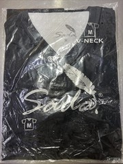 Sada Shirt Short Sleeve V Neck Black Color Medium Sized Can Be Mix N Match S-6x