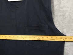 Duluth Trading Co Shirt Mens Large Black Relaxed Fit Longtail T Sleeveless