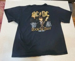 AC/DC – World Tour 2015 Black Shirt. No Tag. – See Descrip For Measurements