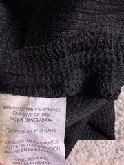 Point Summit Outdoor T-Shirt Mens Medium Black Waffle Knit Logo High Low Hem