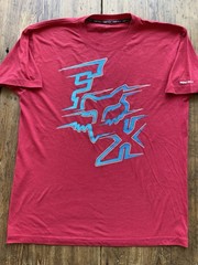 Fox Racing Heritage FoxTech Tee Mens Size L Premium Fit Deep Red Motocross