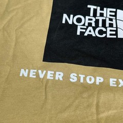 THE NORTH FACE Evolution Box NSE Regular Short Sleeve Shirt Men’s Sz L Khaki Sto