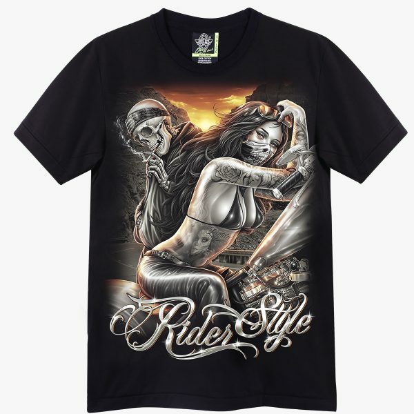 Rock eagle black Tshirt (GW232) Unisex Skele Motor Graphic Men L, XL, XXL, XXXL