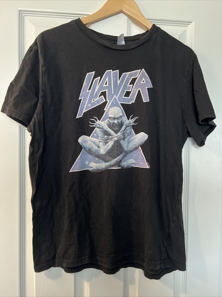 Slayer Mens Tshirt Demon Triangle – MEDIUM – EXCELLENT – FREE SAME DAY SHIPPING