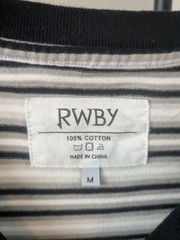 Medium Rooster Teeth RWBY Beowolf Sketch Striped T-Shirt