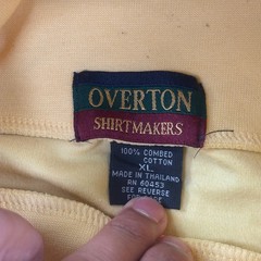 VTG Overton Turtleneck XL Yellow The Olympic Club Embroidered Cotton Mens