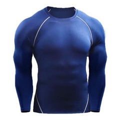 Compression Long Sleeve T Shirt Men Elastic Training T-shirt Gym Fitness Workout