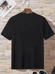 Men’s Casual Short-Sleeve T-Shirt Letter Design – Breathable , Machine Washable♮