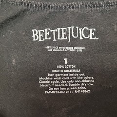 Beetlejuice Shirt Womens 1 Black Handbook Recently Dead Movie 80s Gothic Horror