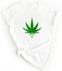 Weed Leaf THC Pot Leaf T-Shirt Weed T-Shirt Vintage T-Shirt Marijuana shirt