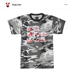 BUGSEX BUGT-014 ARCTiC CAMO ARTiLERY TEE MOUNTED COLLAR