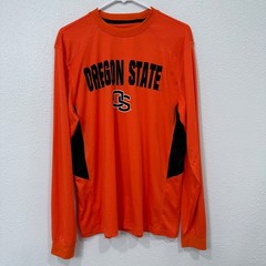 Colosseum Oregon State Beavers Mens Large Orange Long Sleeve Performance Shirt