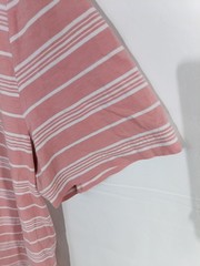 Lacoste Men’s Pink/White Striped V-Neck Short Sleeve T-Shirt Regular Fit 6
