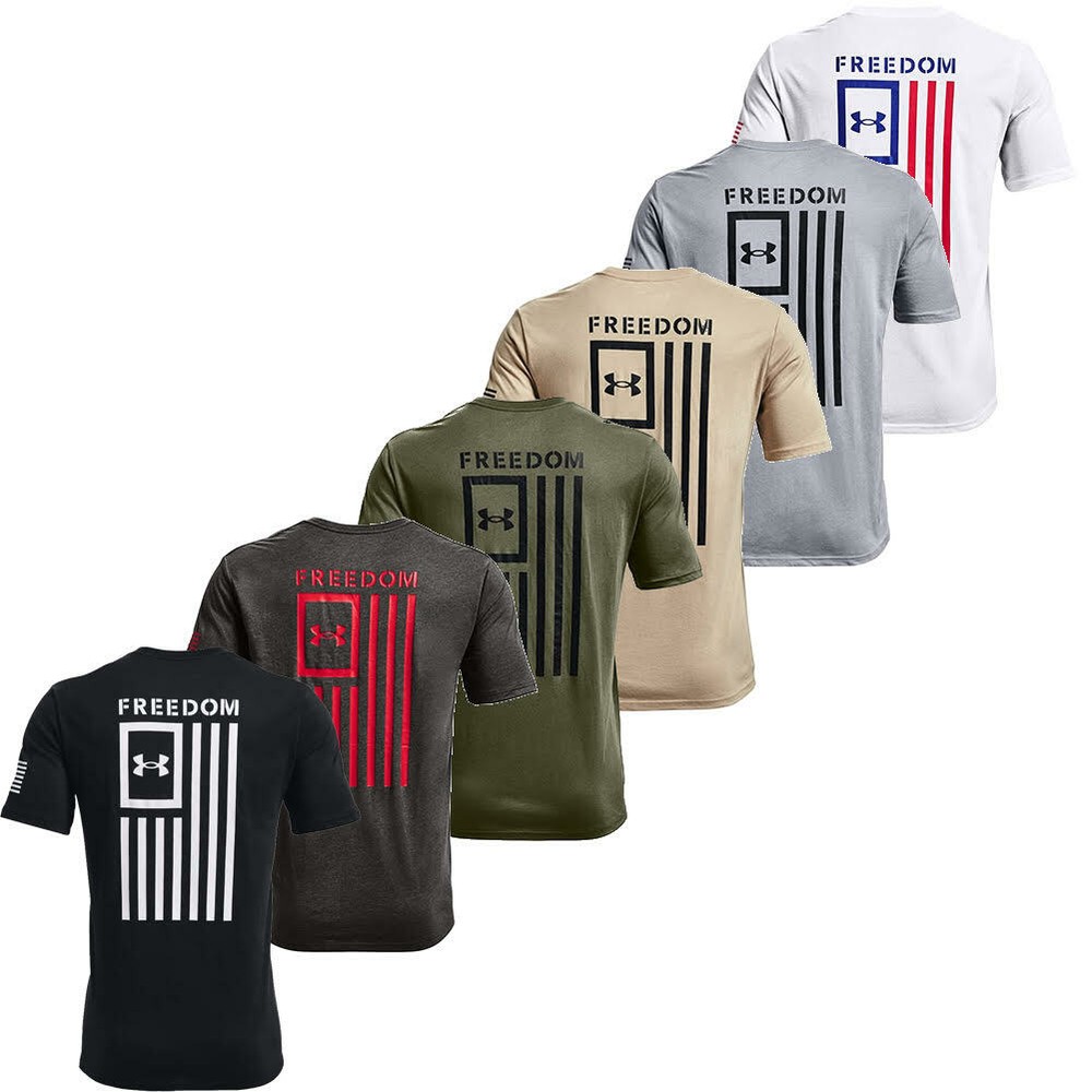 Under Armour Men’s T-Shirt Athletic UA Flag Freedom Short Sleeve Tee 1370810
