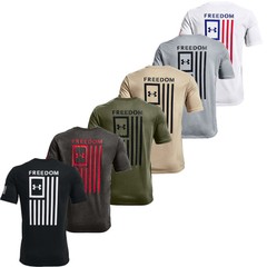 Under Armour Men’s T-Shirt Athletic UA Flag Freedom Short Sleeve Tee 1370810
