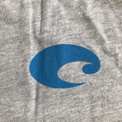 Costa Shirt Mens XL Gray Heather Born On The Water Fish Ocean FQA40002525TXL