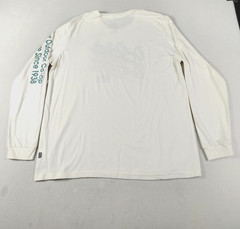REI Co-op Shirt Mens Large White Retro Opt Outside Graphic Long Sleeve Tagless