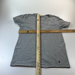 Polo Ralph Lauren Shirt Mens Medium Gray Crew Neck Classic Fit Pony Preppy