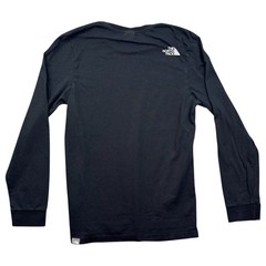 The North Face T-Shirt S Men’s Black Cotton Long Sleeve Walking Hiking Outdoors