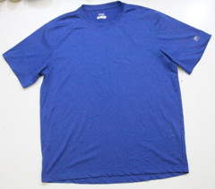 Large Fila Blue Men’s Poly Spandex Short Sleeve Man’s Crew Tee T-Shirt Top 1-251