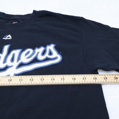 Majestic Los Angeles Dodgers T-Shirt Men’s Medium Black MLB Baseball Graphic Tee