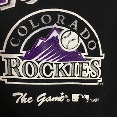 Vintage The Game Colorado Rockies Tank Top Men’s Size Medium Black Purple Gray