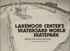 Lakewood Skatepark t-shirt Sims Skateboard deck Dogtown skateboard