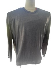 A4 N3165 Men’s Performance T-Shirt XXL Gray Long Sleeve Polyester Cooling Dri-Fi