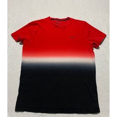 Hollister Mens Red White Black Ombre Gradient T-Shirt Must Have Collection M