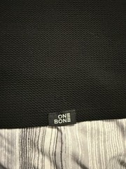 One Bone Bullet Men’s 7XL Black Short Sleeve Shirt, Wrinkle-Free, Waffle Tee