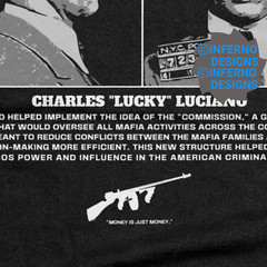 Mugshot Shirt, Lucky Luciano, Mob Mugshots, Mobster Mafia, Y2K Streetwear Shirt