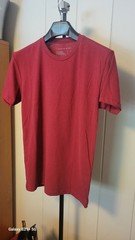 Weston Jon Boucher Shirt Mens S small Burgundy New Short Sleeve Crew Neck