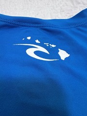 Rip Curl Hawaii XXL Blue Surf Shirt UPF 30 EUC