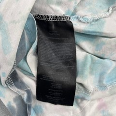 Volcom Mens Tie Dye Graphic T-Shirt Modern Fit Blue Grey White Small