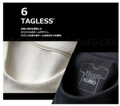 Hanes SHIRO KURO Japan exclusive T-Shirt 2-pack 7.0 oz unisex JP-size New